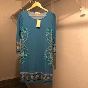 Michael Kors Blue Jay Matte-Jersey Dress